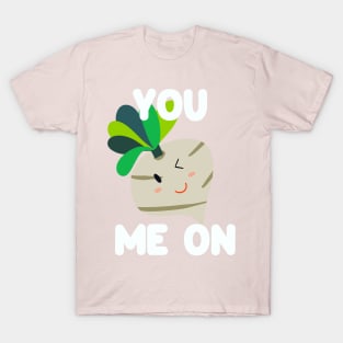 You Turnip Me On Cute Kawaii in Pink T-Shirt